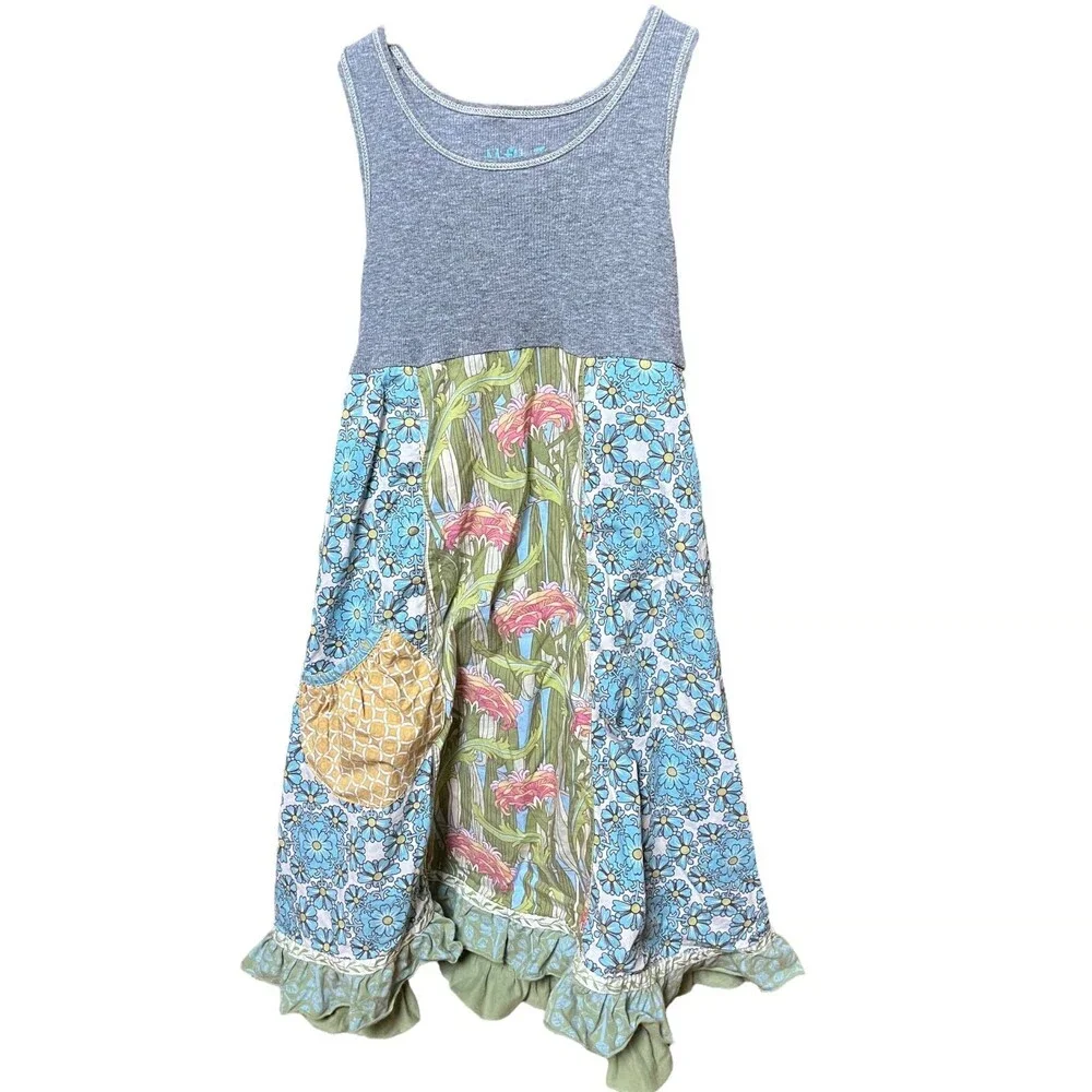 Matilda Jane Sz 10 Blue Bird Hotline Dress & Shirley Blue Cardigan Shrug Sweater